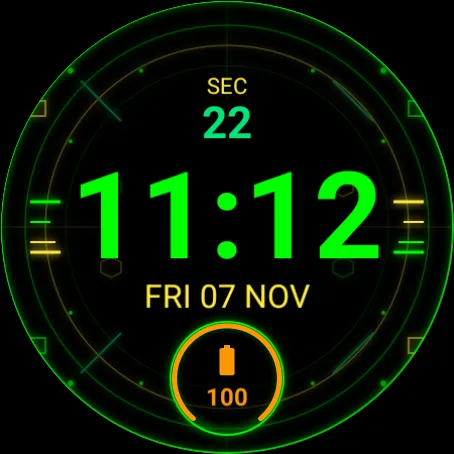 Digital Neon Watch Face screenshot 8