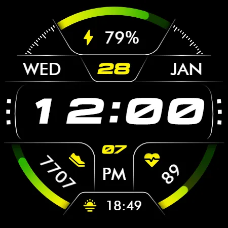 Oled - Digital v6 | watch face screenshot 16