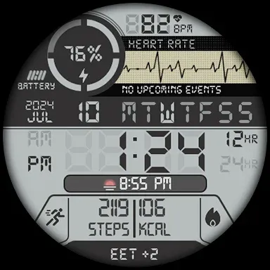 Tancha S61 Retro Watch Face screenshot 19