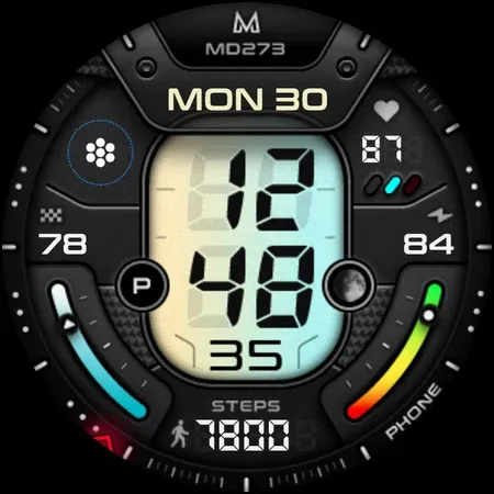 MD273 Digital watch face screenshot 11