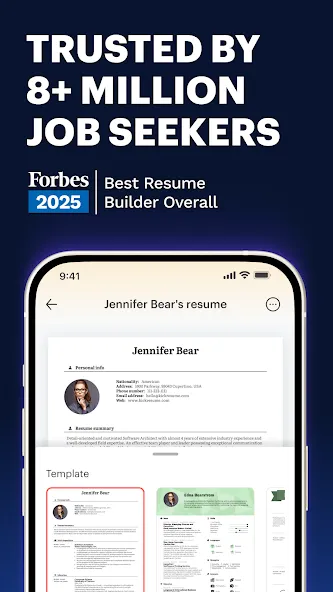 Kickresume: AI Resume Builder screenshot 1