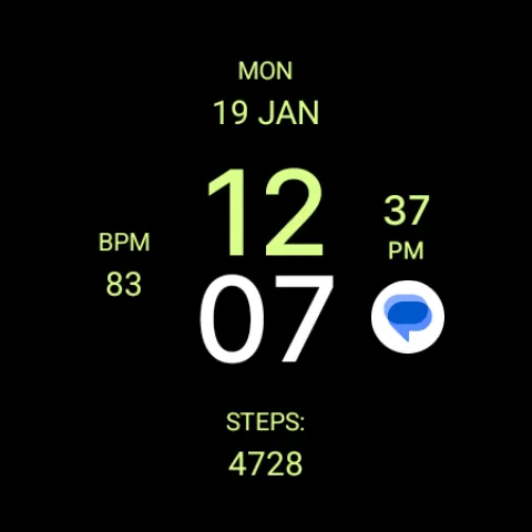 Black MX Watch Face screenshot 6