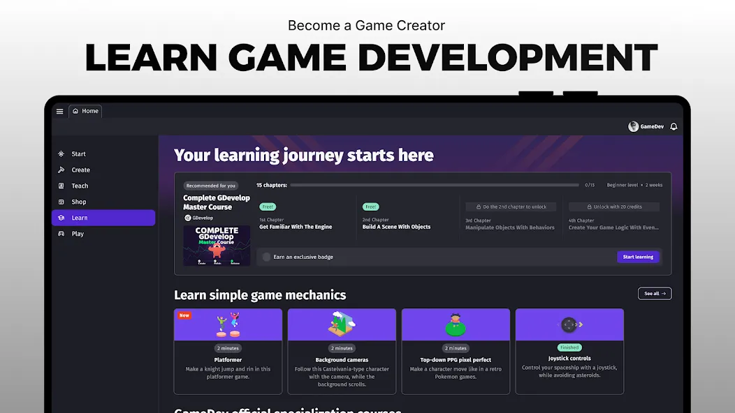 GDevelop - Create & Play Games screenshot 14
