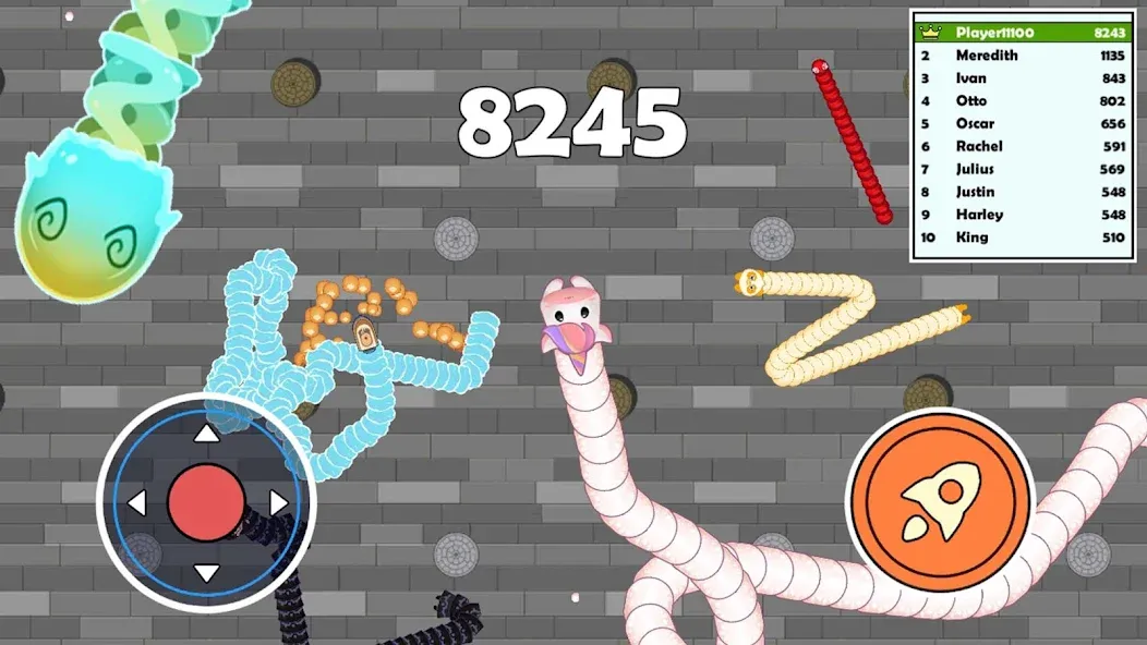 Sneak Snake-Slither Worm Game screenshot 8