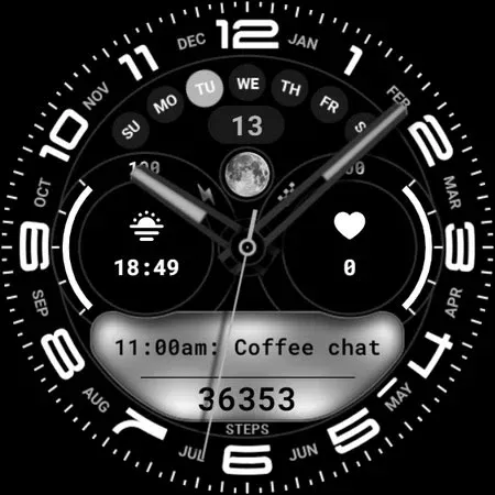 Hybrid Watch Face 012 screenshot 8