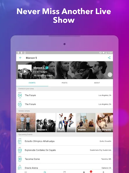 Bandsintown Concerts screenshot 10