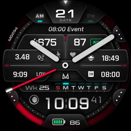 MD294 Analog watch face screenshot 22
