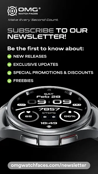 OMG 439 - Digital Watch Face screenshot 8
