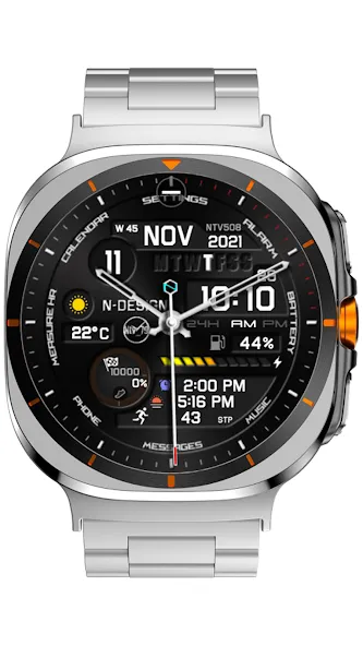 NTV508 - Hybrid W watch face screenshot 5