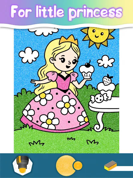 Drawing Princess Coloring Game screenshot 17