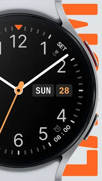 Lagom Modern Analog Watch Face screenshot 2