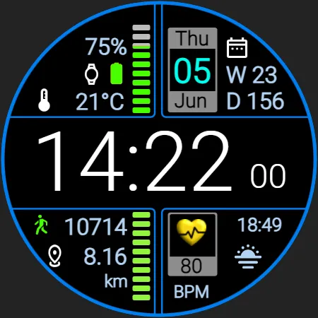 Iris508 Digital Watch Face screenshot 27