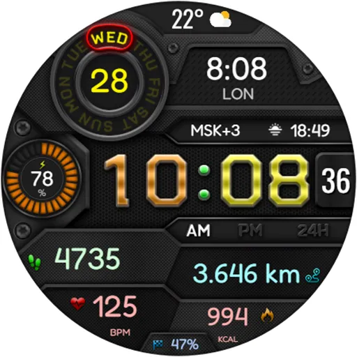 DIGI VIDAMOL WS25 Watch face screenshot 18