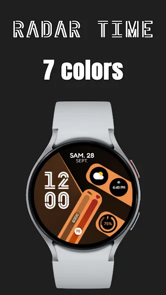 Radar Time Watch Face screenshot 1