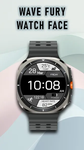 Wave Fury Watch Face screenshot 1