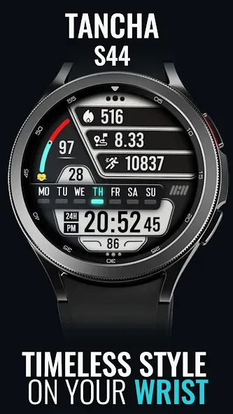 Tancha S44 Digital Watch Face screenshot 1