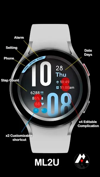 ML2U 93 Watch Face screenshot 2