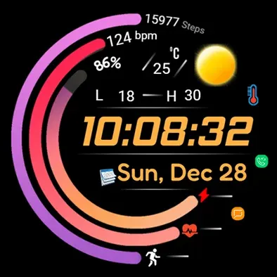 Digital FSW300 Watchface screenshot 16