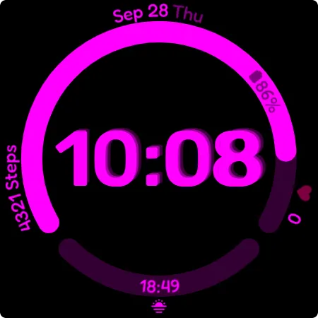 Smile Watch Face by KYB screenshot 10