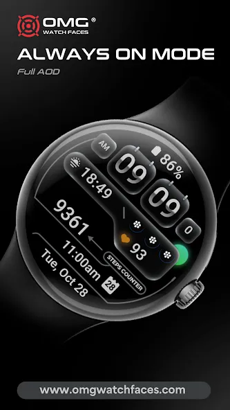 Digital Watch Face - OMG 02 screenshot 6