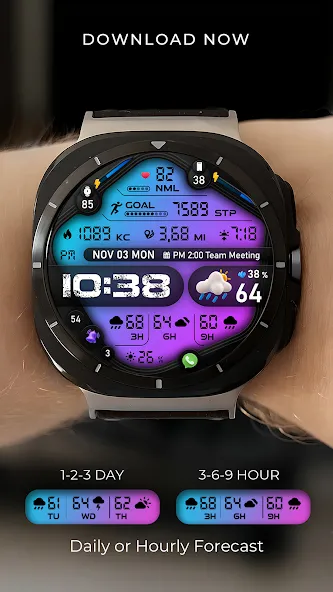 PER67 Digital Watch Face screenshot 4