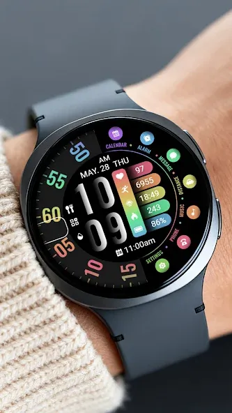 Half Screen Rainbow ZKin Watch screenshot 8