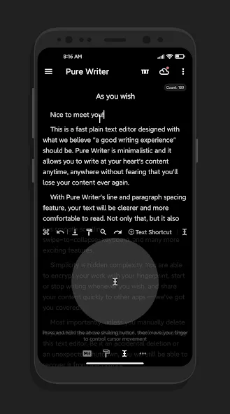 Pure Writer - 편집자, - 쓰기, 메모 screenshot 7