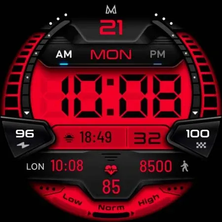 MD244 LCD Digital watch face screenshot 13