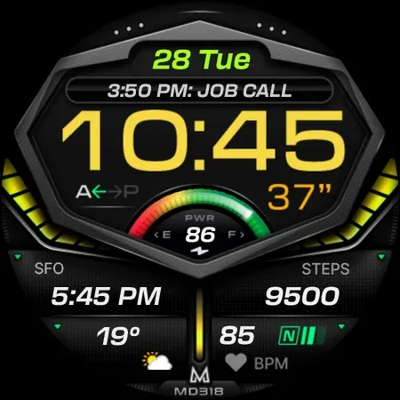MD318 3D Digital Watch Face screenshot 13