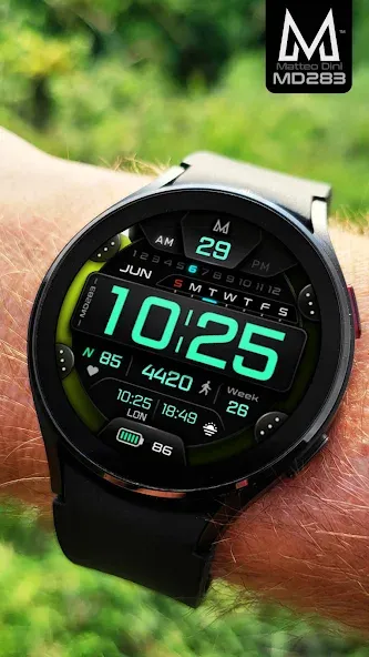 MD283 3D Digital watch face screenshot 2