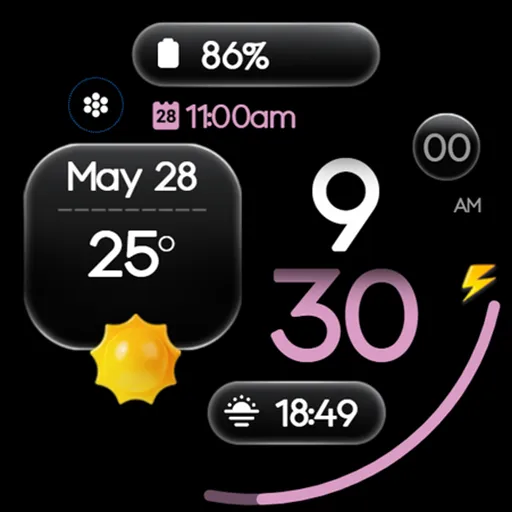 OMG 455 - Modern Watch Face screenshot 31