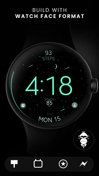 Battery v6 minimal watch face screenshot 4