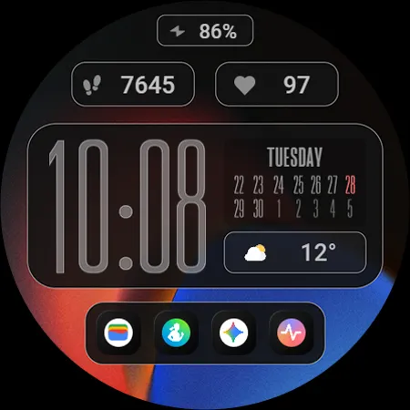 TVV Modern Layout Watch Face screenshot 8
