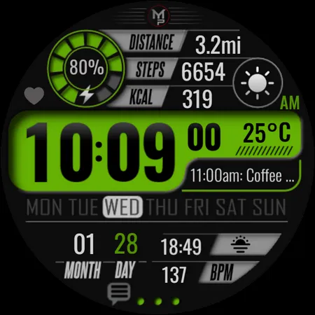 SEASONS - Digital Watch Face screenshot 14