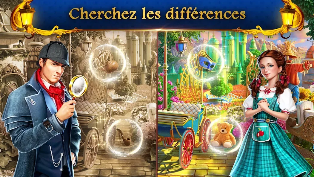 Sherlock・Objets cachés・Match-3 screenshot 3