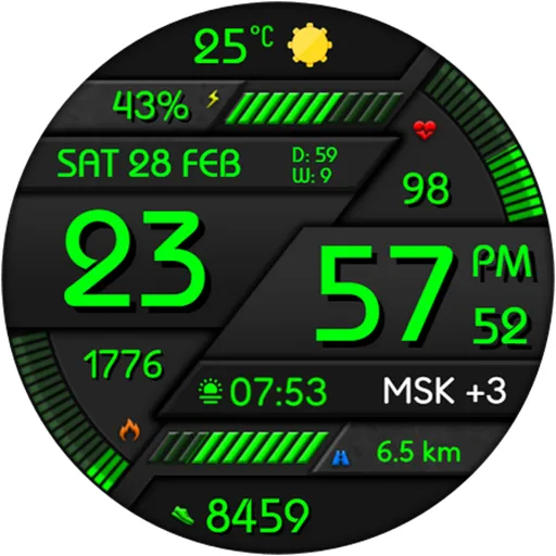 Digital Minimal Watch Face screenshot 21