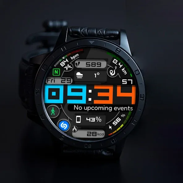 Digital Watch Face CRC079 screenshot 1