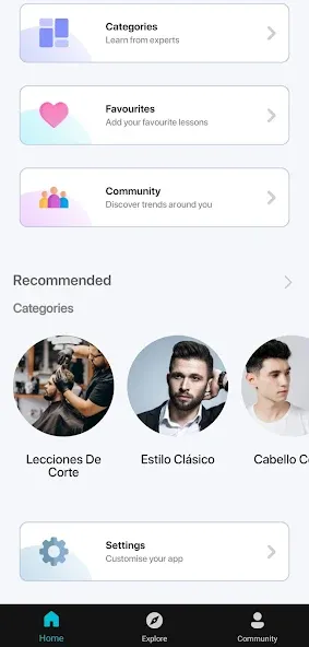 Hombres Peinados y Corte Pelo screenshot 3