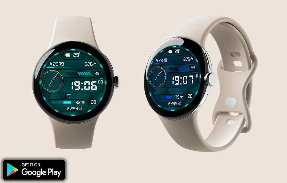 Digital Pirun Watch Face screenshot 3
