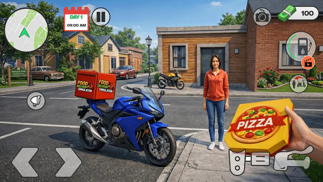 Delivery Boy:Bike Wheelie Game screenshot 4