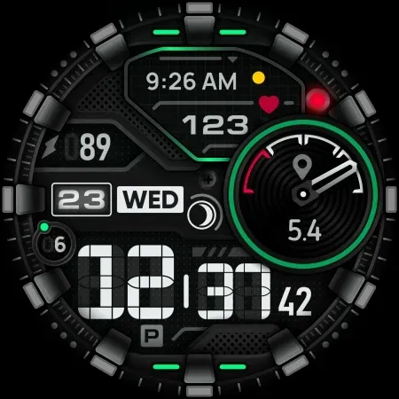 SH026 Watch Face, WearOS watch screenshot 11