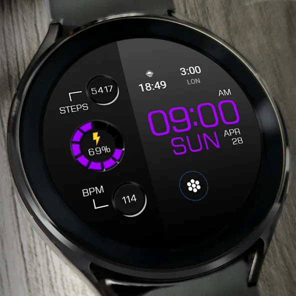 Key WF20 Digital Watch Face screenshot 3