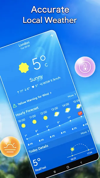 Météo locale:Widget d'alerte screenshot 3