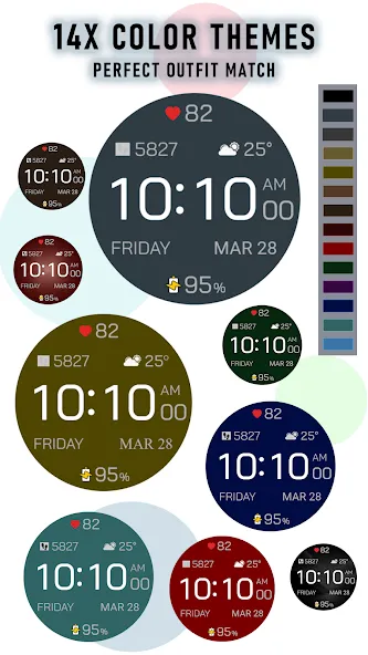Time Canvas Digital Watch Face screenshot 4
