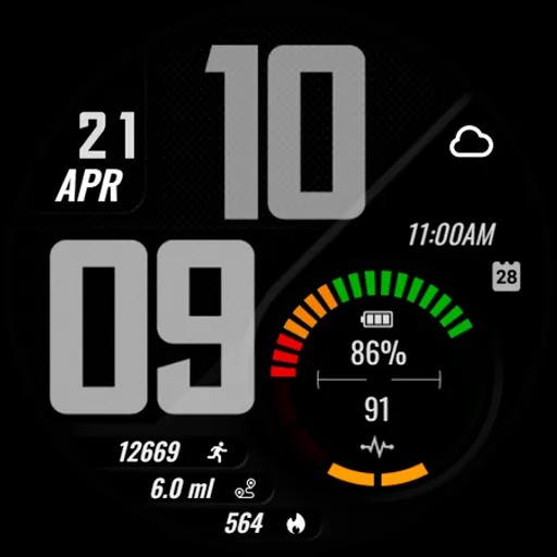 it-M013: Digital Watch Face screenshot 30