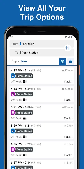 MTA TrainTime screenshot 2