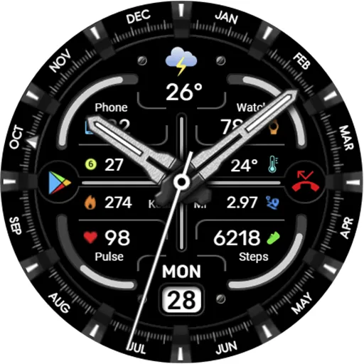 WFP 342 Ultra watch face screenshot 33