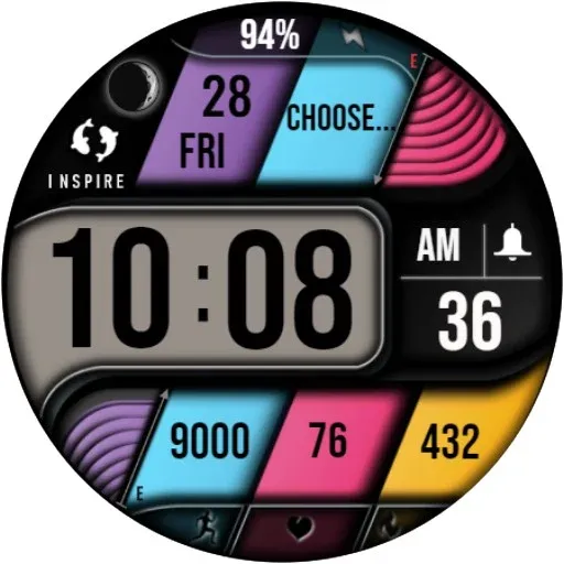 Modern Digital Watch Face IN21 screenshot 34