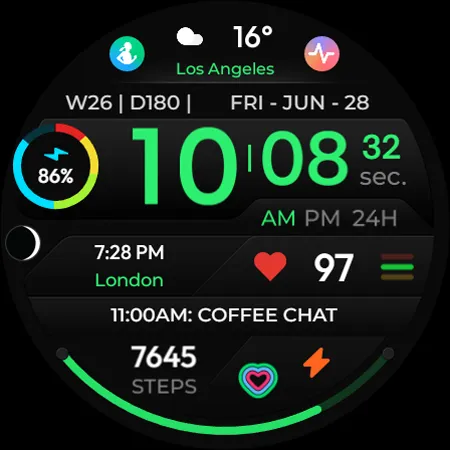 TVV Sport 4 Digital Watch Face screenshot 12