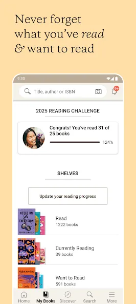 Goodreads: Book Tracker & More screenshot 3